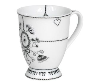 Large Mug - Chain White Set of 6 (BlackBirdy)