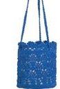 Mode Crochet 8" Hanging Basket Set of 2/ Cobalt Blue