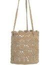 Mode Crochet 8" Hanging Basket Set of 2/ Tan