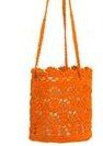 Mode Crochet 8" Hanging Basket Set of 2/ Orange