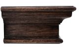 Rustic Brown and Black Floating Shelf