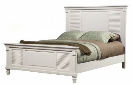 Winchester Queen Shutter Pannel Bed, White