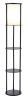 NEW Black Wood Finish Floor Lamp