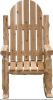 Natural Solid Wood Indoor/Outdoor Rocking Chair