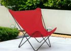 Red and Chrome Outdoor Camping Chair