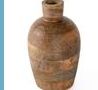 Artisan Wood Decorative Vase Lg