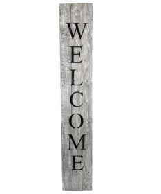 Rustic White Wash Front Porch Welcome Sign