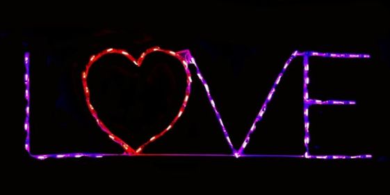 Valentines Love with Heart Purple