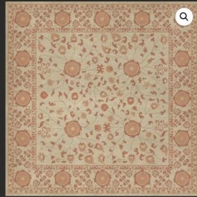 Persian Bazaar Samarkand Gazal (Option: Tan,Pink, size: 120x120)