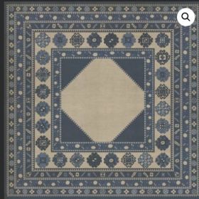 Persian Bazaar Lombalo Gradaren (Option: Blue,Cream, size: 120x120)