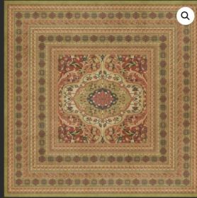 Persian Bazaar Farahan Mehr (Option: Pink,Red, size: 120x120)