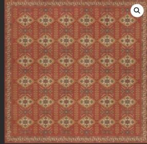 Persian Bazaar Hamadan Arkadas (Option: Red,Orange, size: 120x120)
