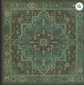 Persian Bazaar Camelot the Holy Grail (Option: Blue, Aged Black, size: 120x120)