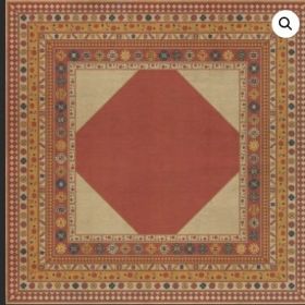 Persian Bazaar  Lombalo  Nareh (Option: Red,Yellow, size: 120x120)