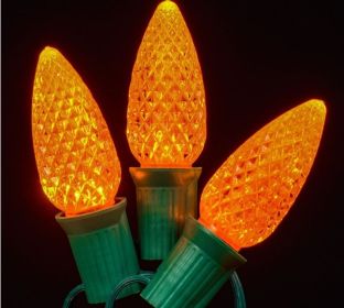 LED C9 Bulb Faceted Bulb (Option: Orange)