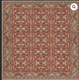 Williamsburg Lotto Ushak Bring Wine (Option: , size: 120x120)