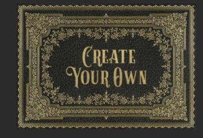 English Library Customized Sylloge (Option: Aged Black,Yellow, size: 14x20)